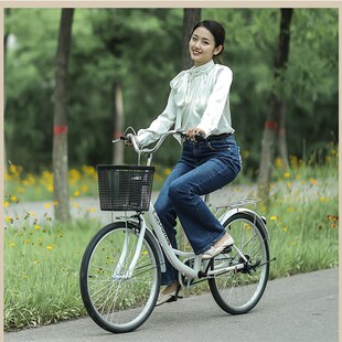 自行车女款 单车 成人轻便普通代步通勤女士24寸26青少年大学生男士