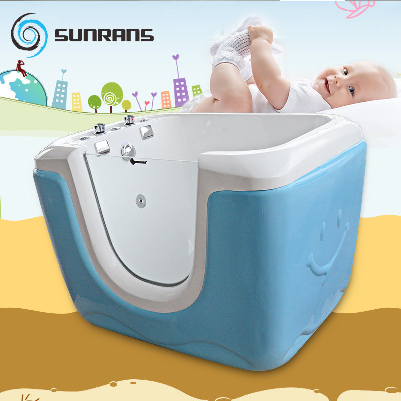 尚亚克力方形婴儿童游泳池气泡冲浪恒温加热洗澡多功能游泳缸