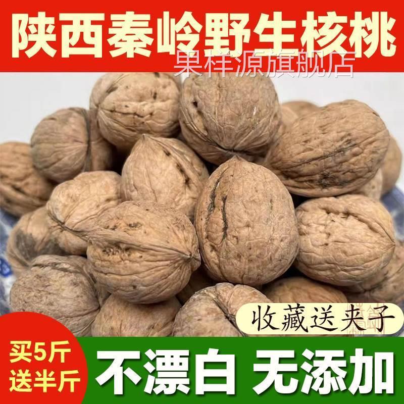 陕西核桃2024新货秦岭厚皮农家特产原味山核桃大果袋装零食