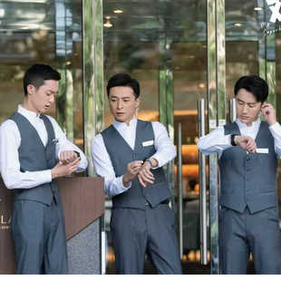 门童制服高端酒店礼宾服夏季柜台工服男礼物仪形象岗中式前厅工作