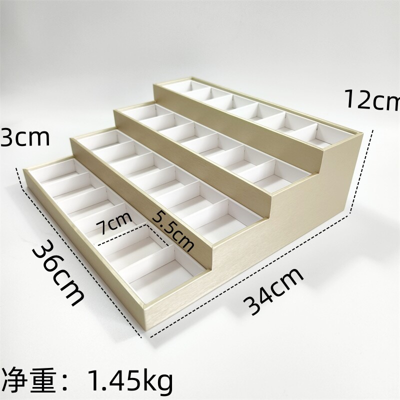 四层梯形24位空格展示架