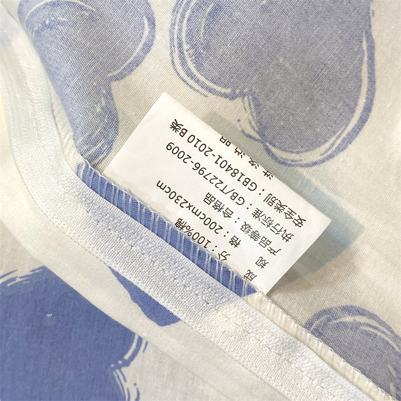 全棉被套单件床品套件被罩200x230双人220x240儿童保暖四件套