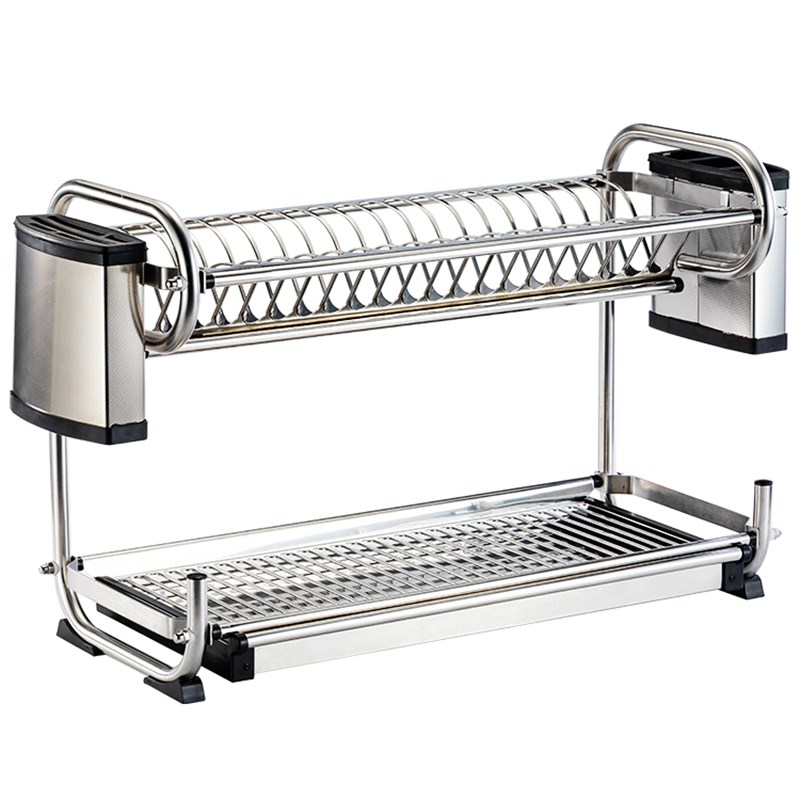 挂墙碗架304不锈钢碗碟架 厨房置物架碗筷盘子刀沥水收纳架壁挂式