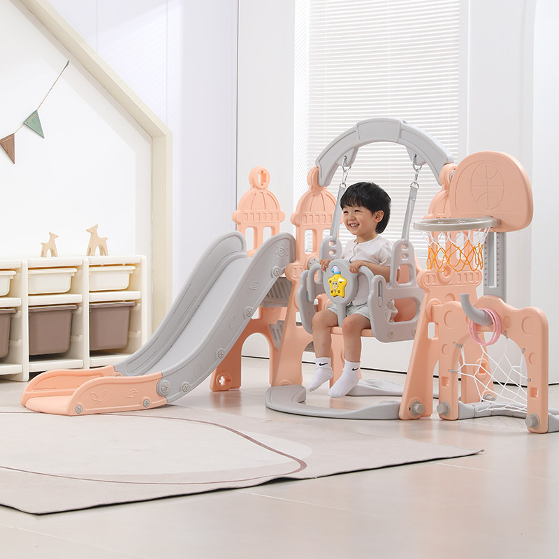 滑滑梯儿童室内家庭用幼儿园宝宝2至10岁海洋球池秋千二合一玩具图片