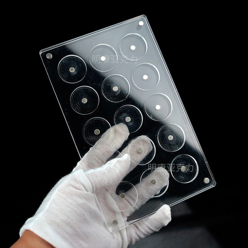 亚克力透明单色眼影空盘p收纳盒 27mm/37mm大盘24/12色