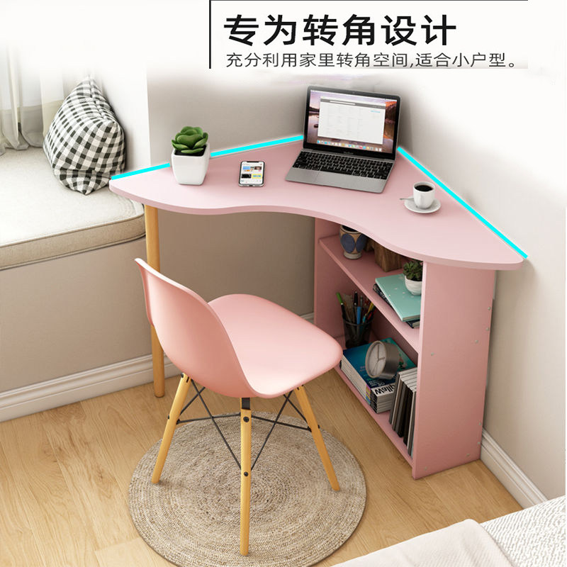 家用学生学习桌L型转角小型书桌电脑台式桌拐角桌子靠墙角落卧室