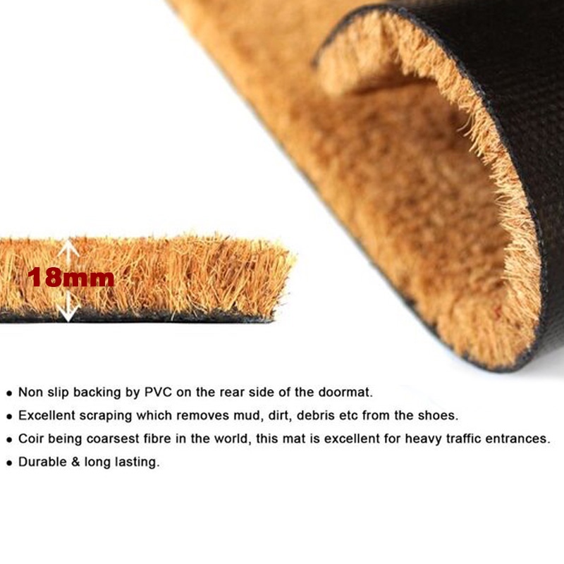 入户门外防滑蹭土椰棕门垫门前门口长方形棕榈地垫去尘耐磨脚垫子