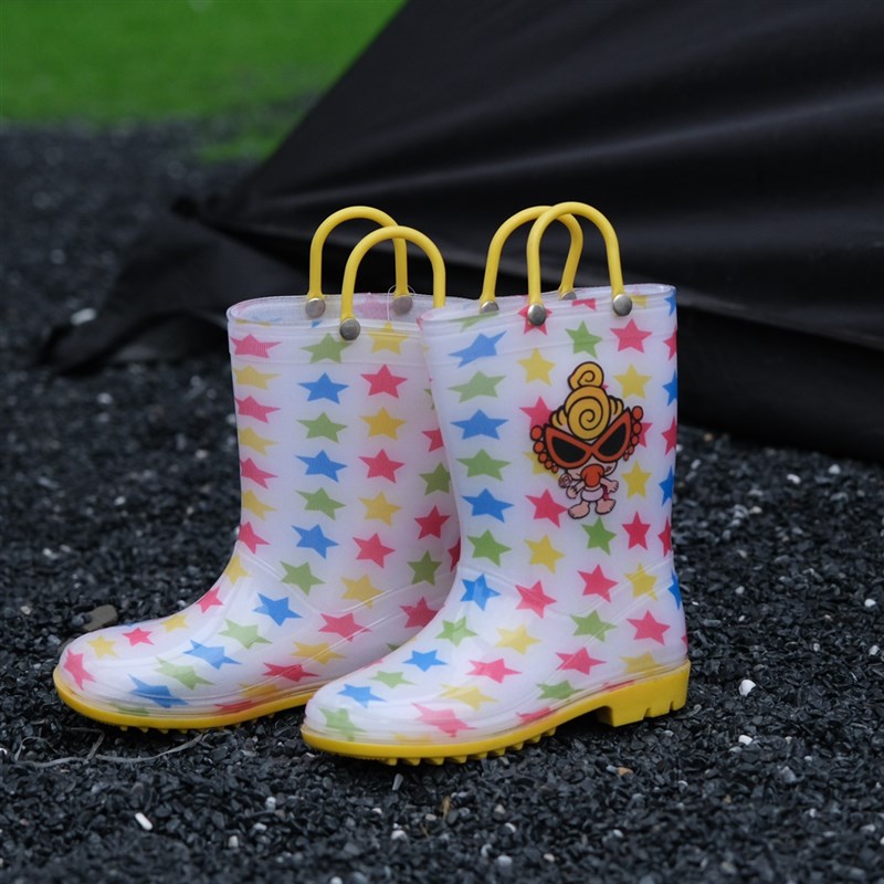 亲子雨鞋!儿童宝宝成人小学生雨鞋中筒手提雨靴四季轻便防滑水靴