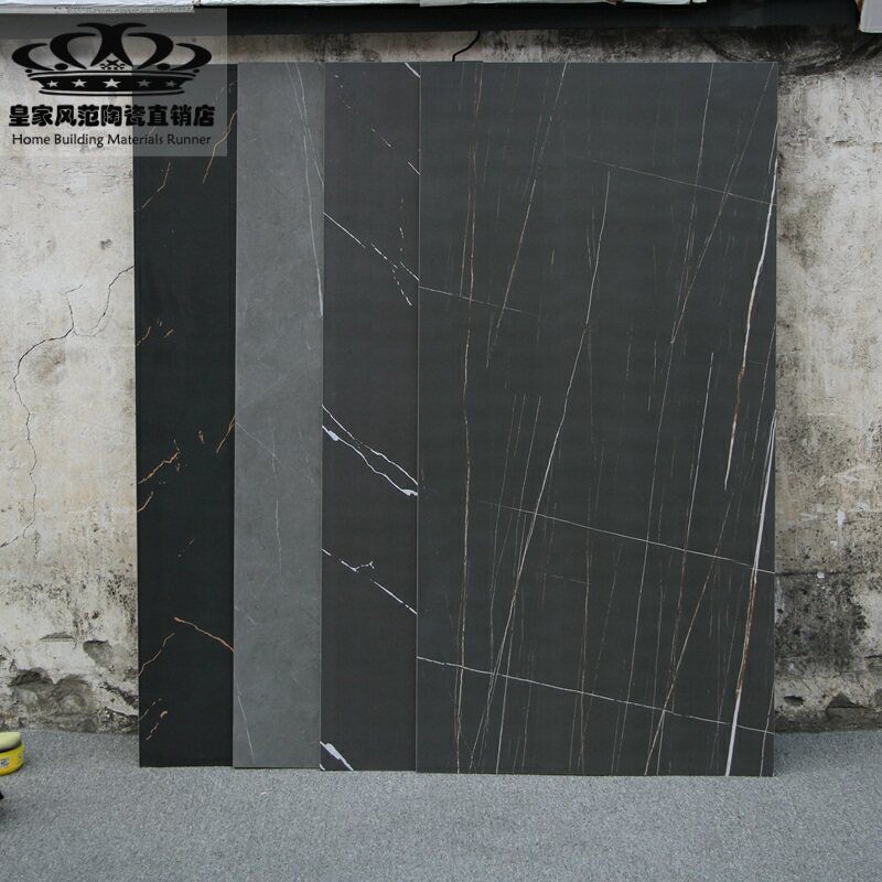 大理石纹瓷砖600x1200哑光仿古砖客厅灰色地砖酒店大板超市工程砖