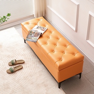 服装店沙发凳试衣间储物长方形收纳凳衣帽间长条换鞋小凳子长凳