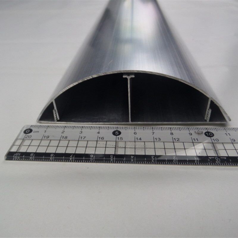 12号加厚铝合金地线槽防踩明装地面走线槽地板槽家用弧型半圆线槽