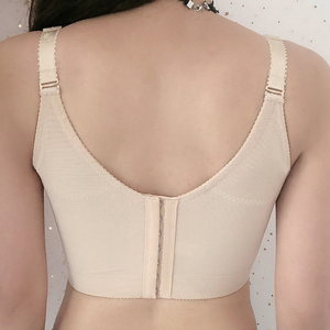调整型长文胸收副乳上q托定型防下垂聚拢七排扣美体美背大胸内衣