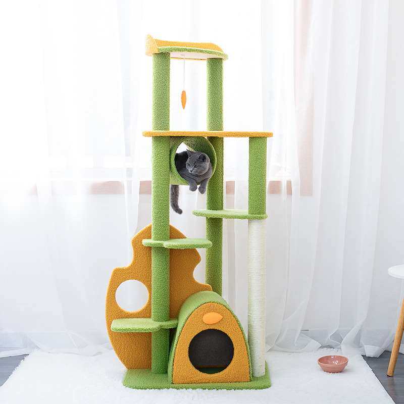 猫爬架猫窝猫树一体爬猫架猫树猫塔猫抓柱子大型Y猫跳台通天柱