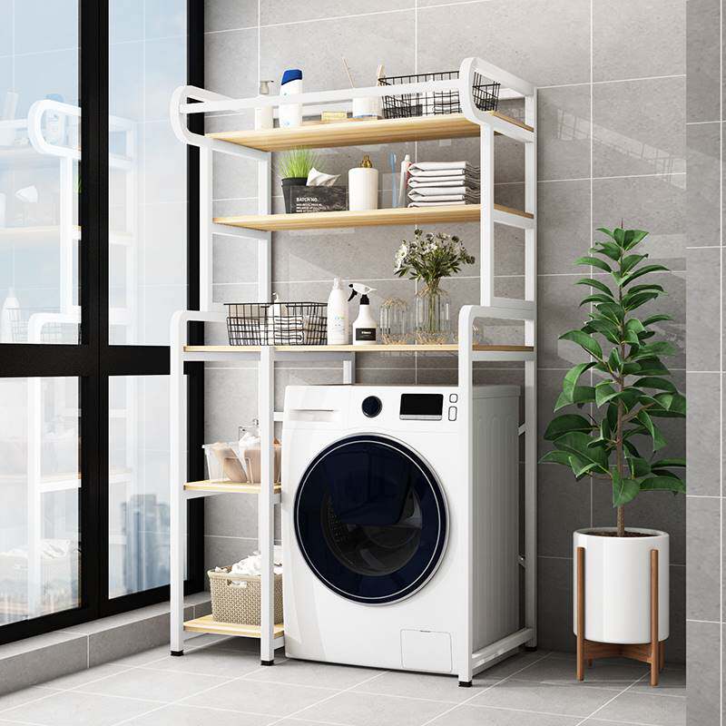 滚筒洗衣机置物架阳o台多功能收纳架卫生间波轮翻盖洗衣机上方架