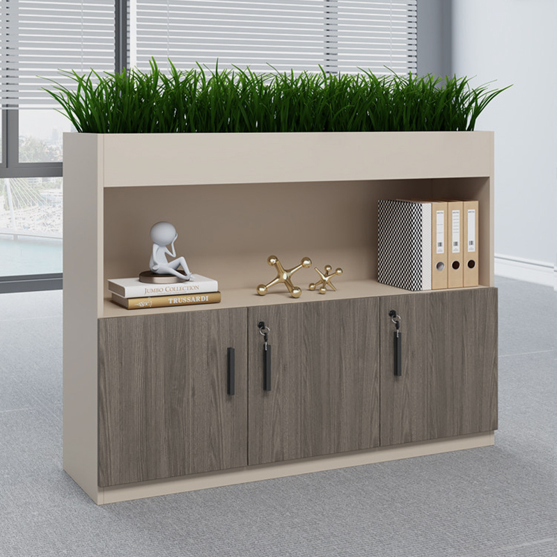 办公室文件柜木质矮柜资料柜多功能储物柜非带锁柜档案柜隔断边柜