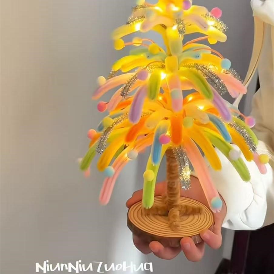 烟花扭扭棒圣诞树DIY材料包