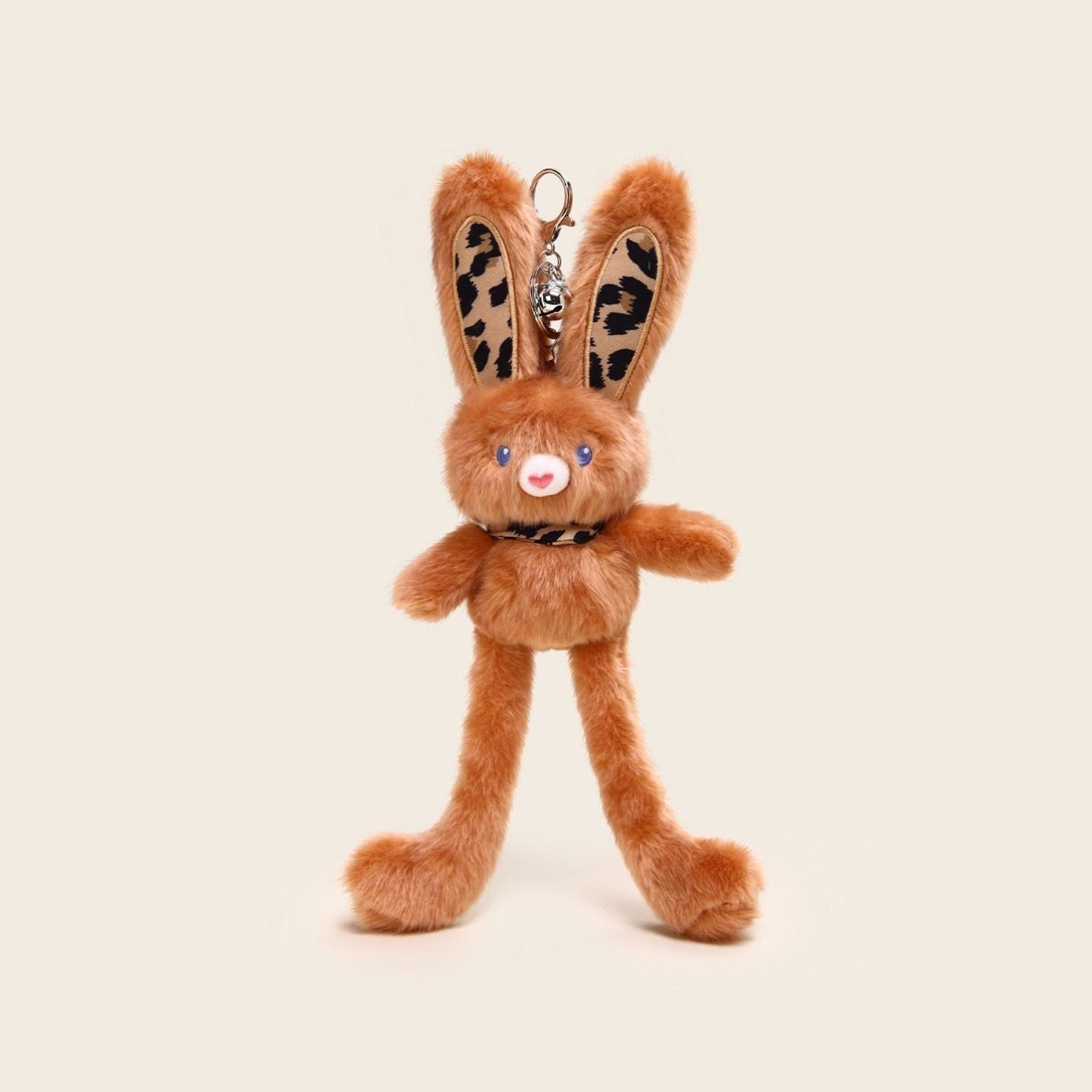 创意豹纹抽拉兔子钥匙扣拉耳朵超萌毛绒背包挂件少女心小礼物饰品,节庆用品/礼品,钥匙扣,淘宝优惠券,粉丝福利购,淘宝优惠卷