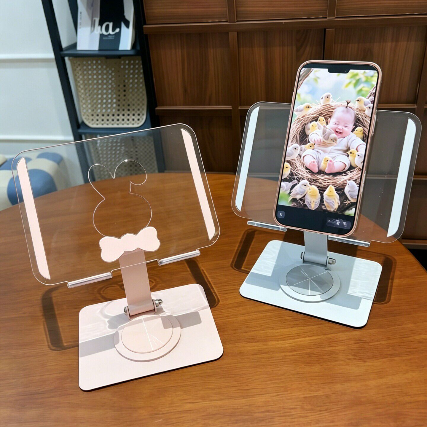 可爱平板支架可旋转折叠桌面平板支撑架适用于ipad手机支架手机座