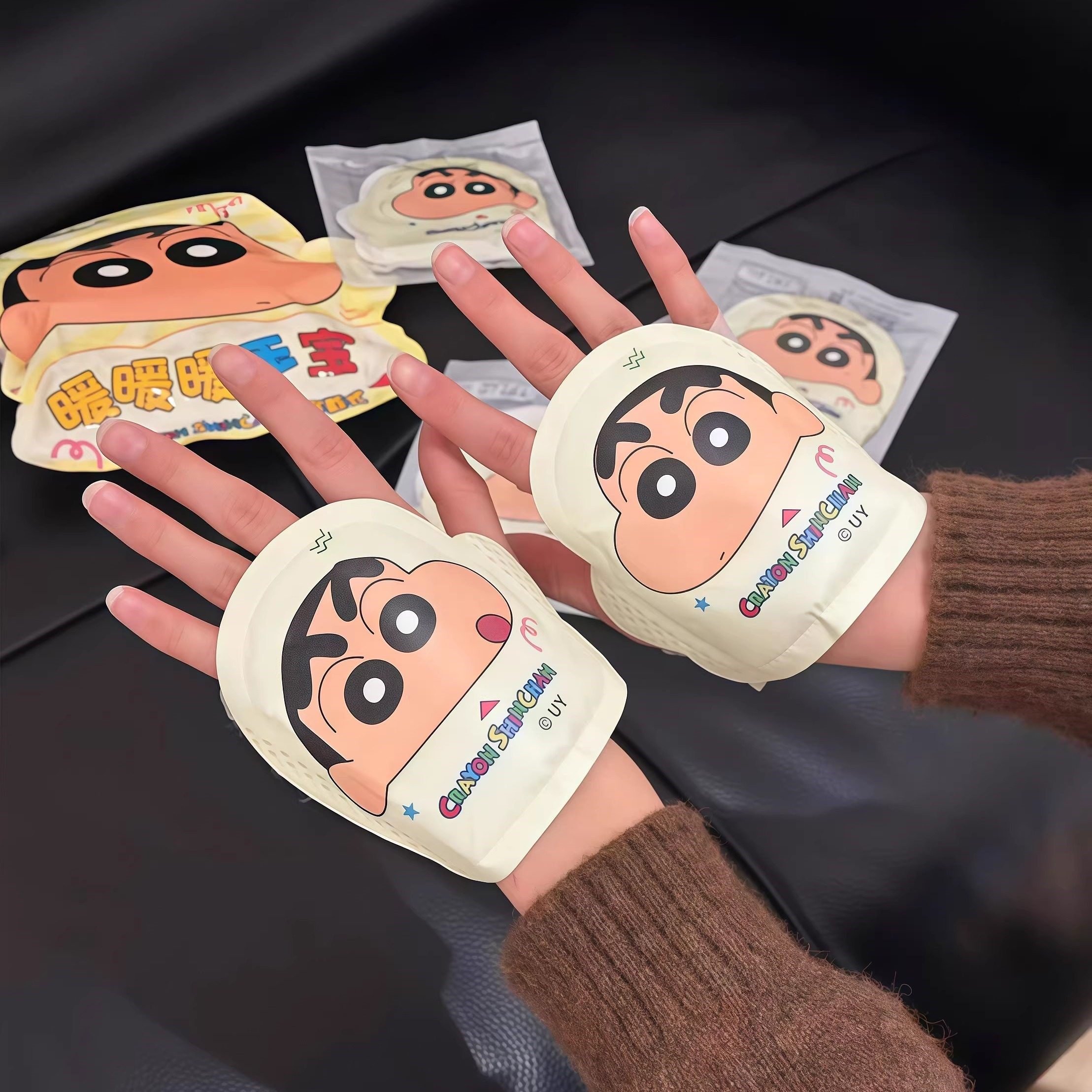 蜡笔小新暖宝宝暖贴穿戴式暖手神器自发热冬天回老家不冻手暖手宝,居家日用,保暖手套,淘宝优惠券,粉丝福利购,淘宝优惠卷