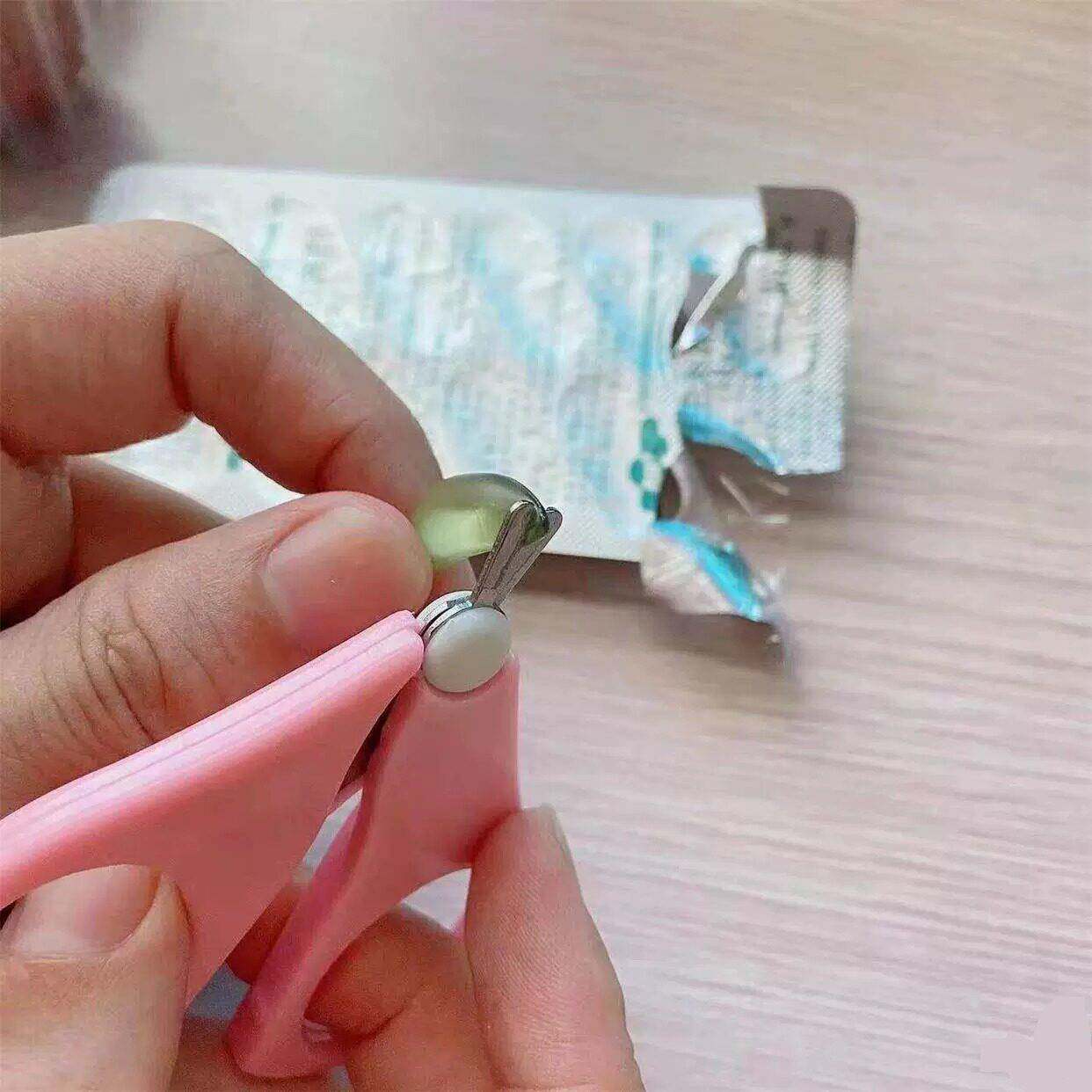 鱼油剪刀婴儿辅食维生素ad滴剂鱼肝油D3胶囊单个新生儿专用迷你剪