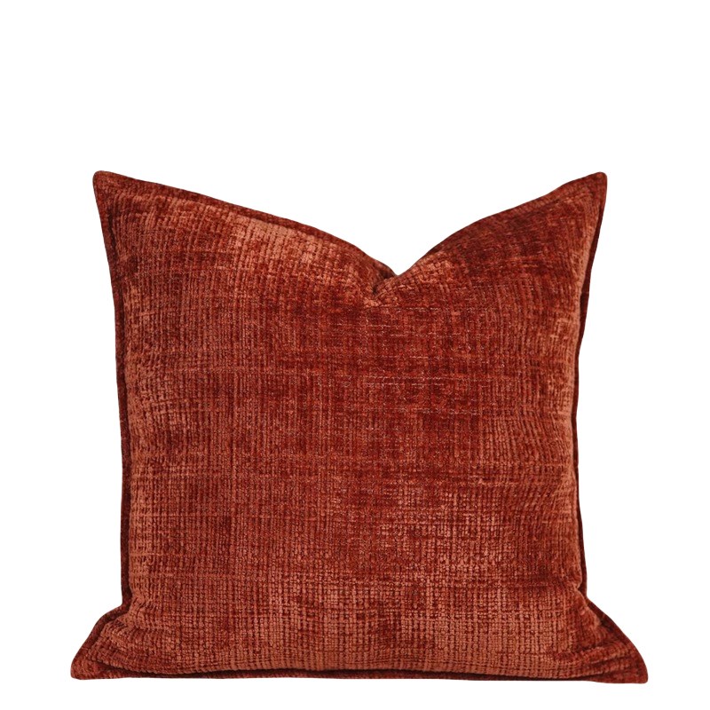 粗线绒高端抱枕套沙发客厅飘窗轻奢高级感纯色靠垫床头靠枕