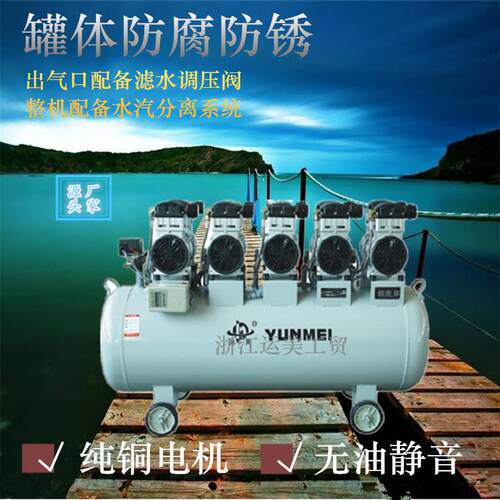 工业级大型无油静音空压机YM1100-5-230L压木工喷漆洗衣店气泵