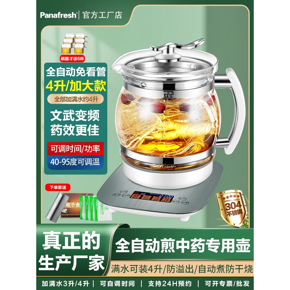 中药电煎壶罐熬药大容量中医煎药壶全自动中药壶家用3升4养生大号