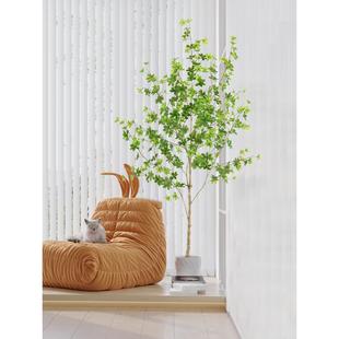 斯堪的纳维亚风人造植物挂钟树大型彷生绿色植物室内家庭盆栽地板