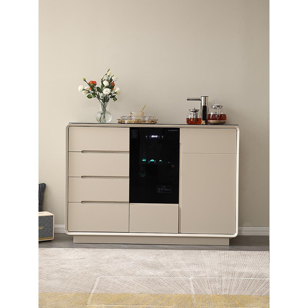 2025新款茶吧机家用全自动带消毒餐边柜智能一体柜现代轻奢饮水机