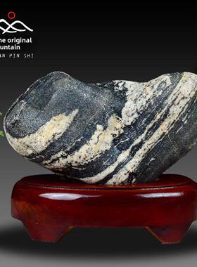 不切底泰山石敢当天然原石靠山石办公室玄关奇石保平安中式摆件