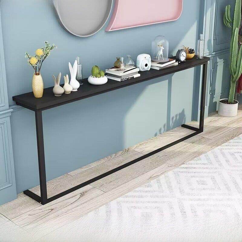 沙发后缝隙置物架靠墙暖气片置物板床头边夹缝柜沙发后超窄长条桌