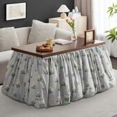 烤火桌子家用新款 实木折叠长方形烤火架简易冬季 茶几取暖餐桌炕桌