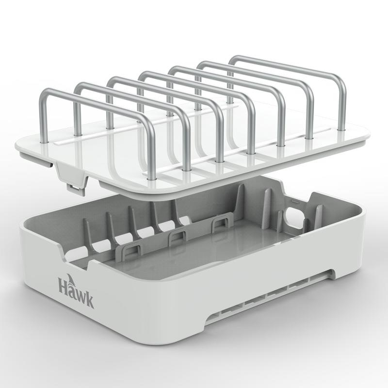 浩客S600 多功能收纳盒 充电器收纳盒手机平板支架内部可放充电器