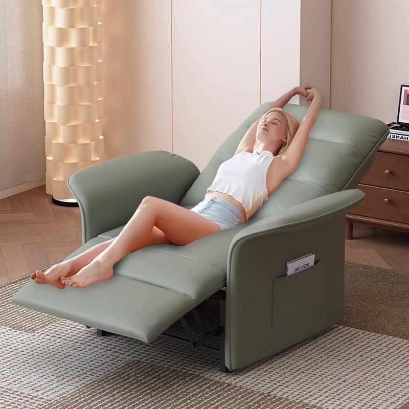 单人沙发椅多功能懒人可躺可睡客厅贵妃位卧室头等太空沙发舱接待