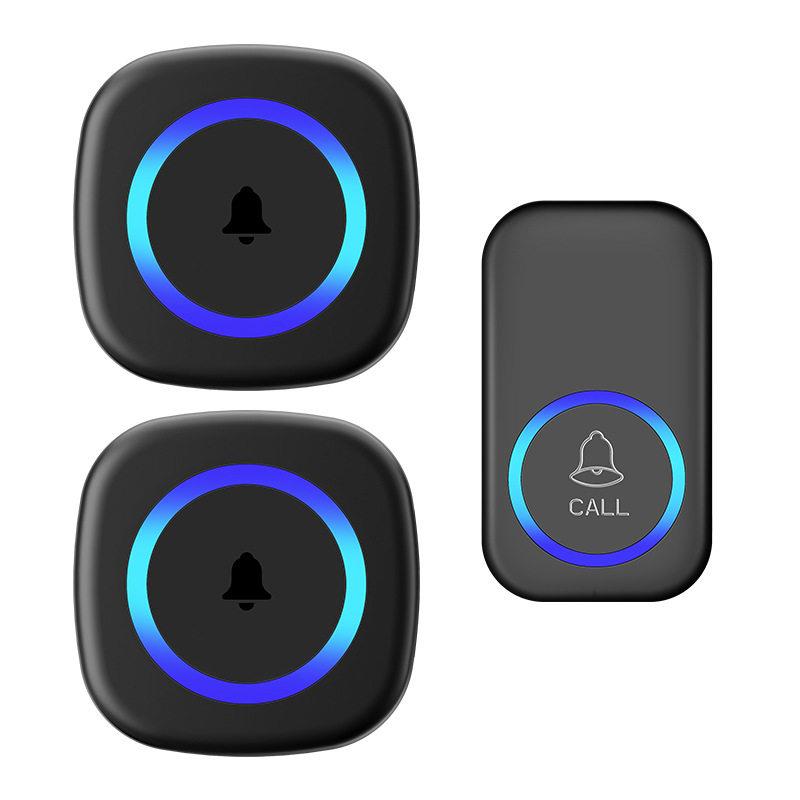 无线门铃家用一拖二超远程距离音乐老人遥控门铃感应器语音呼叫器