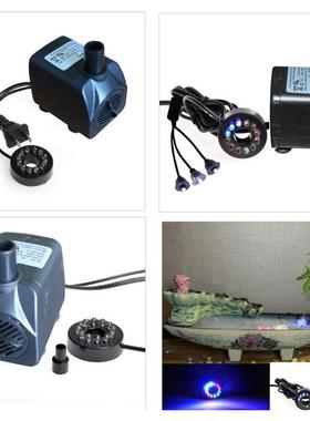 假山流水循环水泵摆件装饰上水石家用盆景抽水风水轮配件大全茶桌