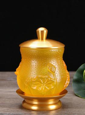 圣水杯供具合金琉璃圣水杯 供水杯