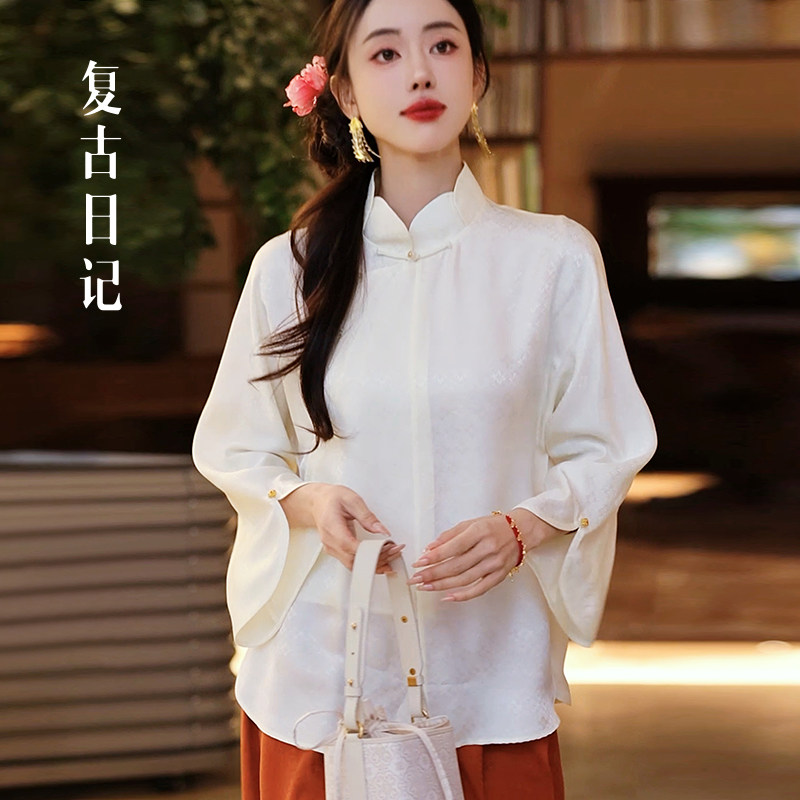 复古日记“繁星”桑蚕丝彩通正绢新中式国风女装半身裙2F1C7820图片
