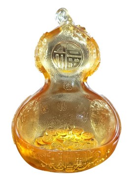 琉璃葫芦聚宝盆摆件福禄有余居家玄关办公摆放乔迁送礼收纳用品