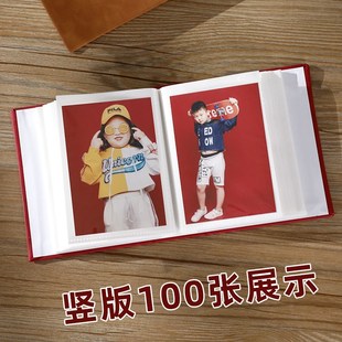 皮质5寸6寸7寸相册本大容量家庭小影集五六七寸照片插页式纪念册