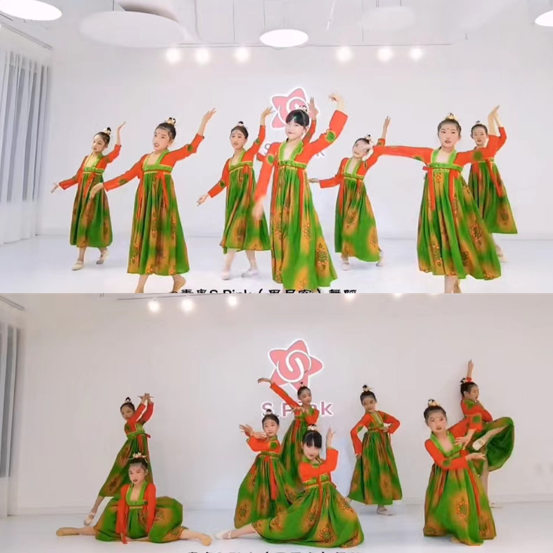 古典舞服舞女童演出服霍元甲舞蹈服装儿童桃李杯剧目唐印学生表演