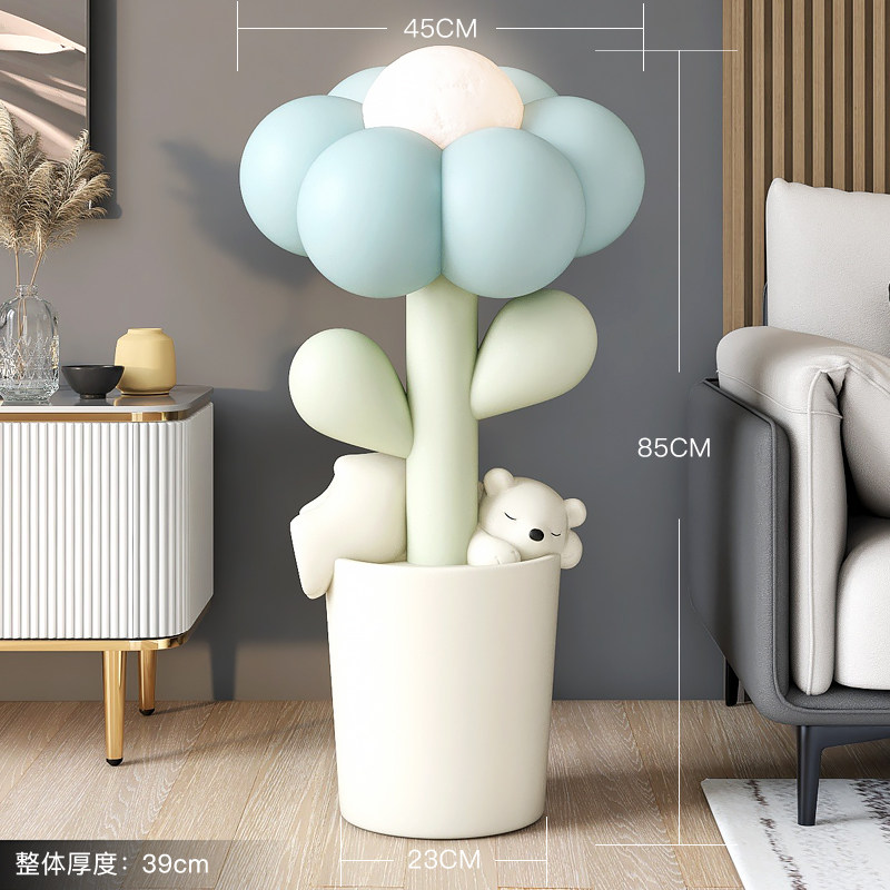 可爱花朵客厅落地摆件家居饰品沙发电视柜旁房间装饰乔迁新居礼品,家居饰品,落地摆件,淘宝优惠券,粉丝福利购,淘宝优惠卷