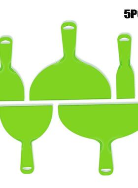 跨境5件套塑料油灰刀套装绿色柔性填充刀贴花墙纸烤漆墙汽车油灰