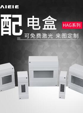 海格配电箱 断路器保护空开箱 ABS明装配电箱 HAG系列 照明配电箱