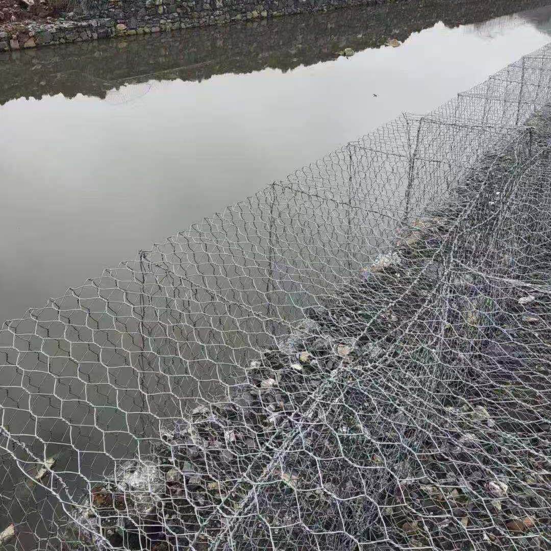 水利丝工程格宾网防铅笼厂家生态六角网水利防汛边坡护河道石笼网