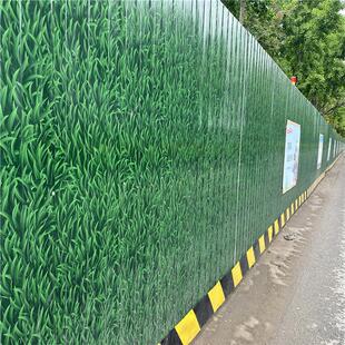 山东小绿彩钢围挡 工地隔草临时围蔽 建离筑项目部铁皮简易围挡