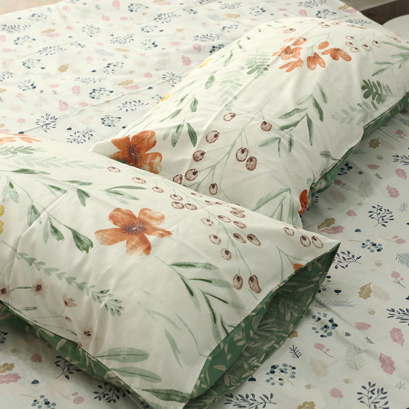 韩式花边信封枕套 绑带枕套纯棉全棉枕头套成人一对单夏季定制