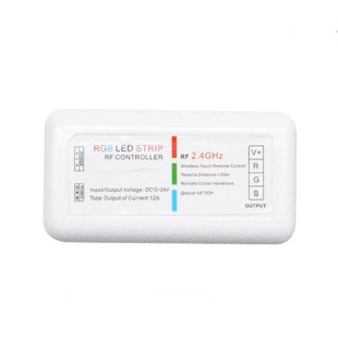 2.4G无线射频触摸遥控器单色调光RGB七彩双色温LED灯带12V控制器
