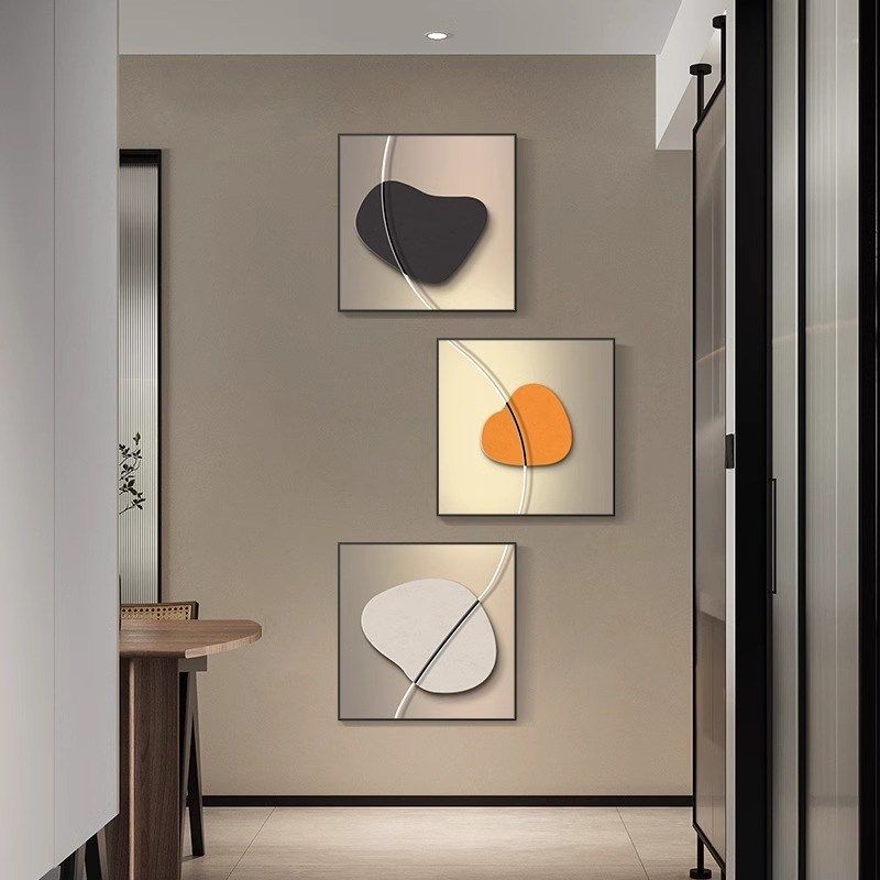 时来运转玄关装饰画现代简约几何线条高级感走廊过道挂画入户壁画,家居饰品,现代装饰画,淘宝优惠券,粉丝福利购,淘宝优惠卷