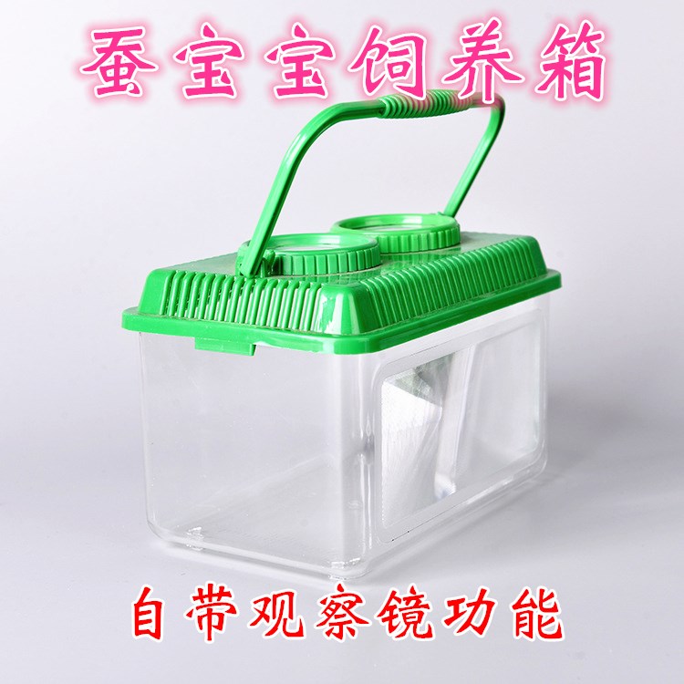 蚕宝宝别墅观察饲养箱套装全学生养蚕日记工具彩色活蚕吃桑叶新鲜
